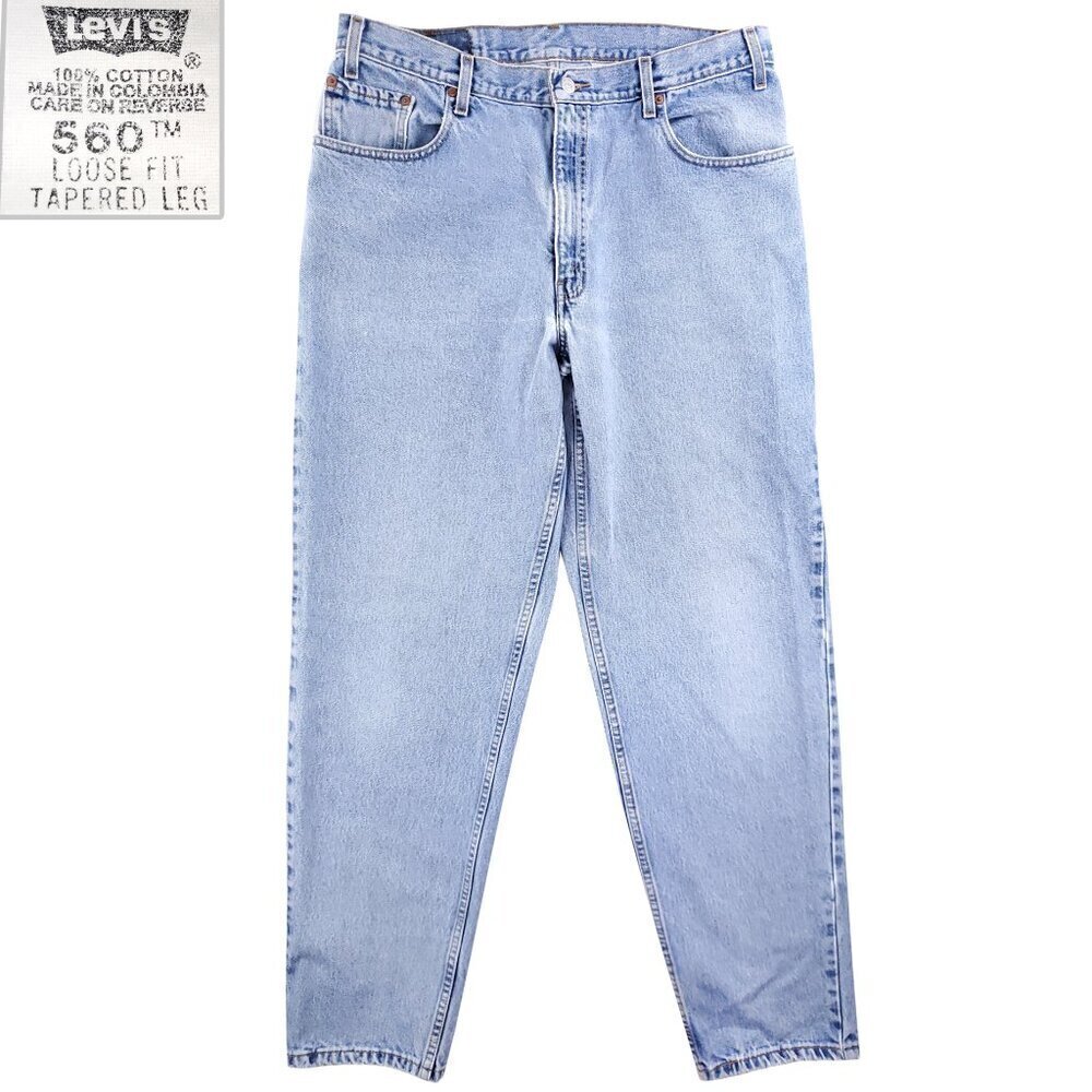 Levi's 560 Jeans Vintage 90s Loose Fit Tapered Batwing Men's "38x34" Real 36x33